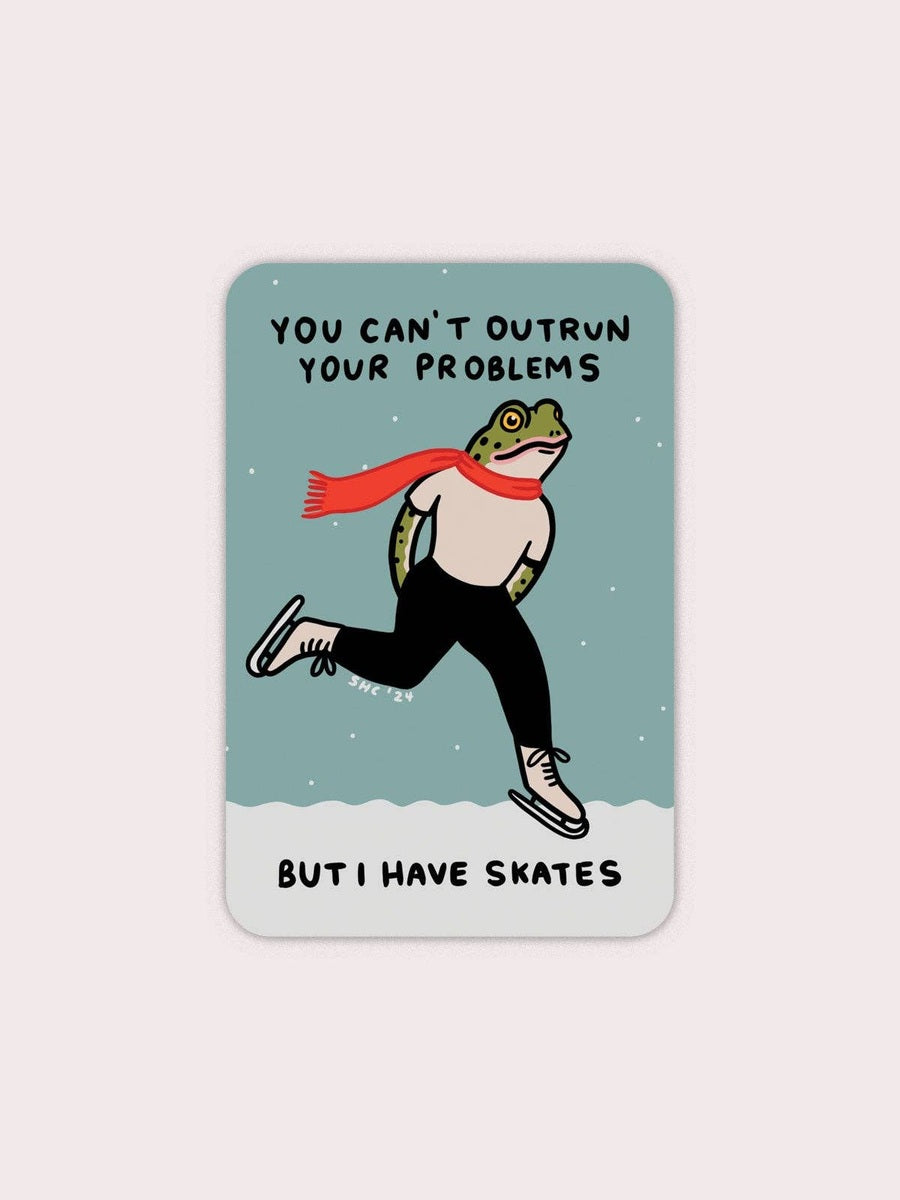 Outrun Your Problems Vinyl Sticker