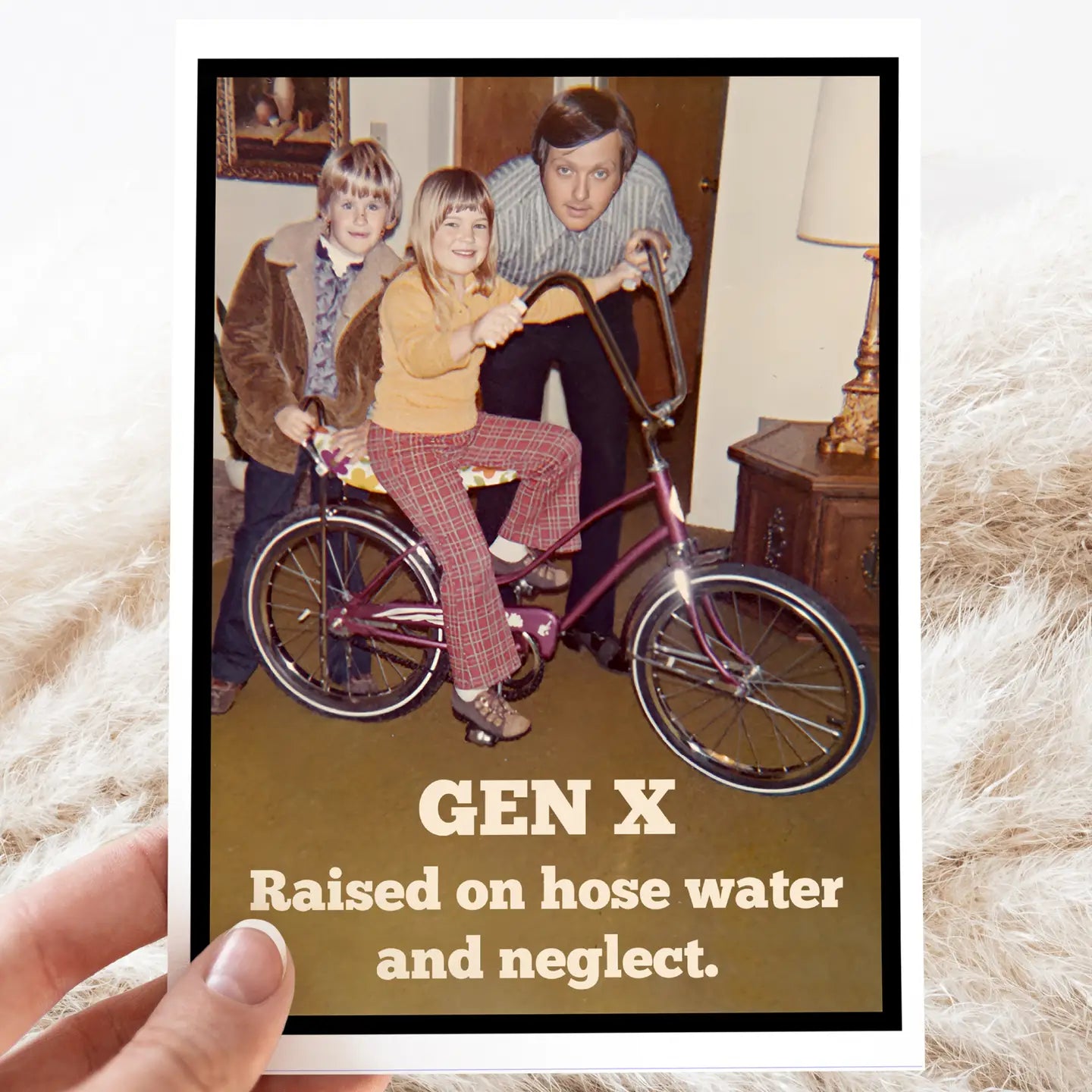 Gen X Raised on Hose Water | Vintage Greeting Card