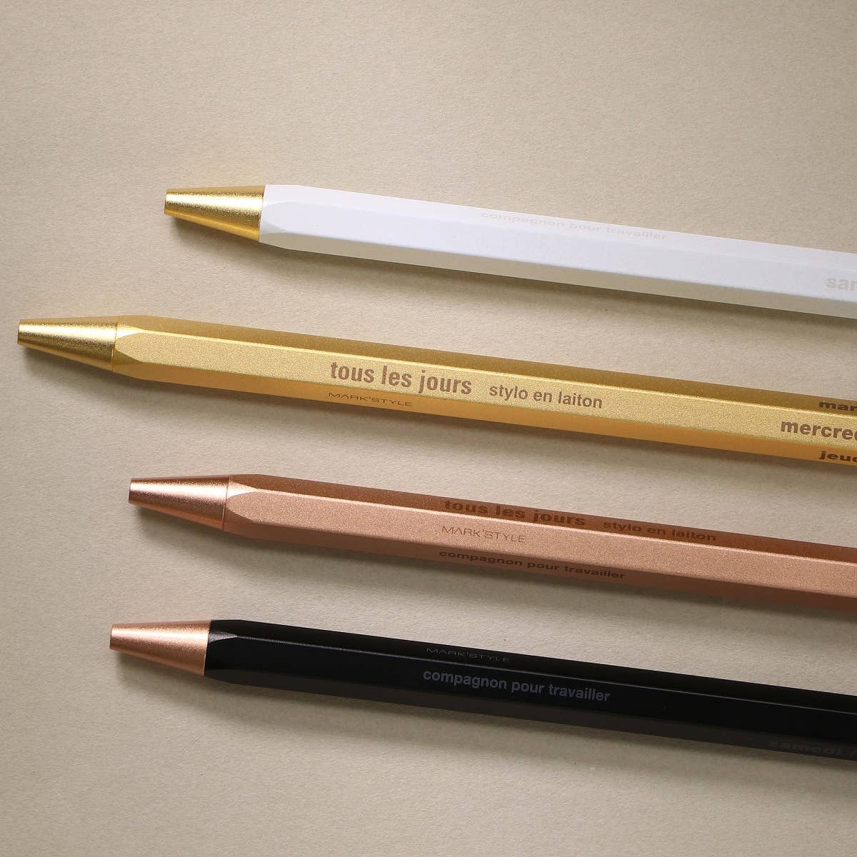 Gel Brass Ballpoint Pen | MARK'STYLE