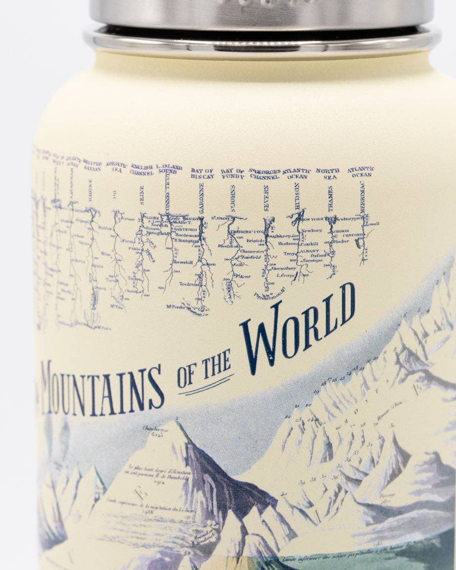 Rivers + Mountains 32 oz Steel Water Bottle