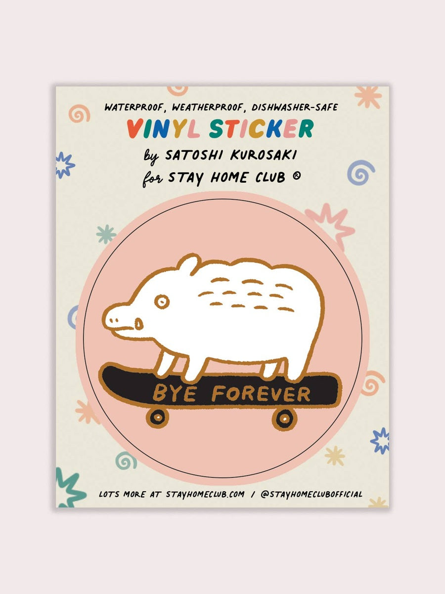 Bye Forever (Boar) Vinyl Sticker