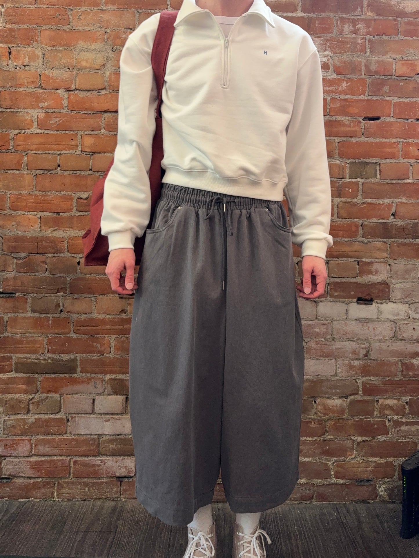 Balloon Drawstring Cargo Pants