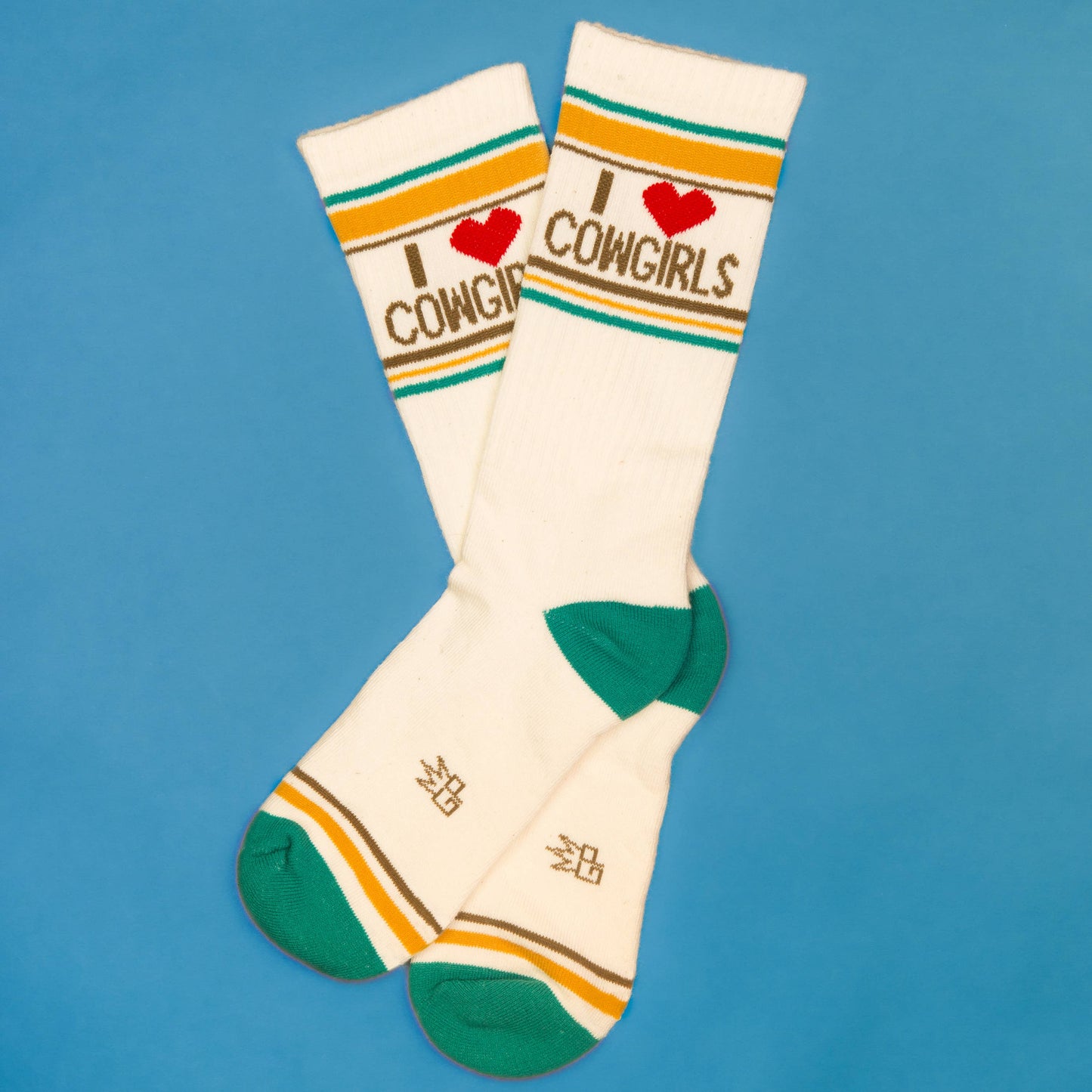 I ❤️ Cowgirls Gym Crew Socks