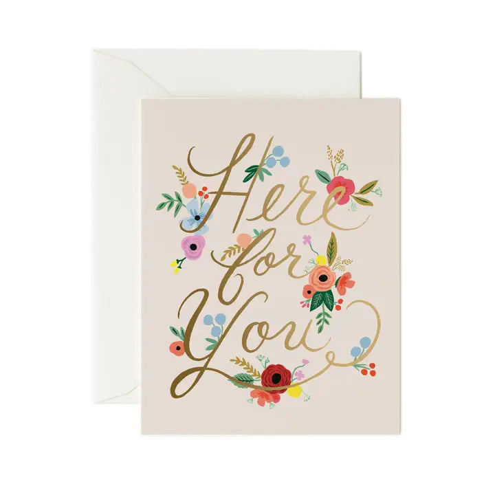 Floral Here For You | Greeting Card