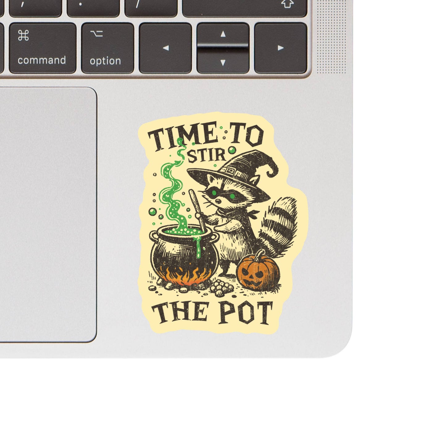 Halloween Fall Raccoon Humor High Quality Vinyl Sticker