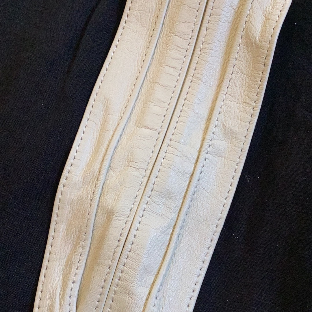 Wide Pleated Tie Belt