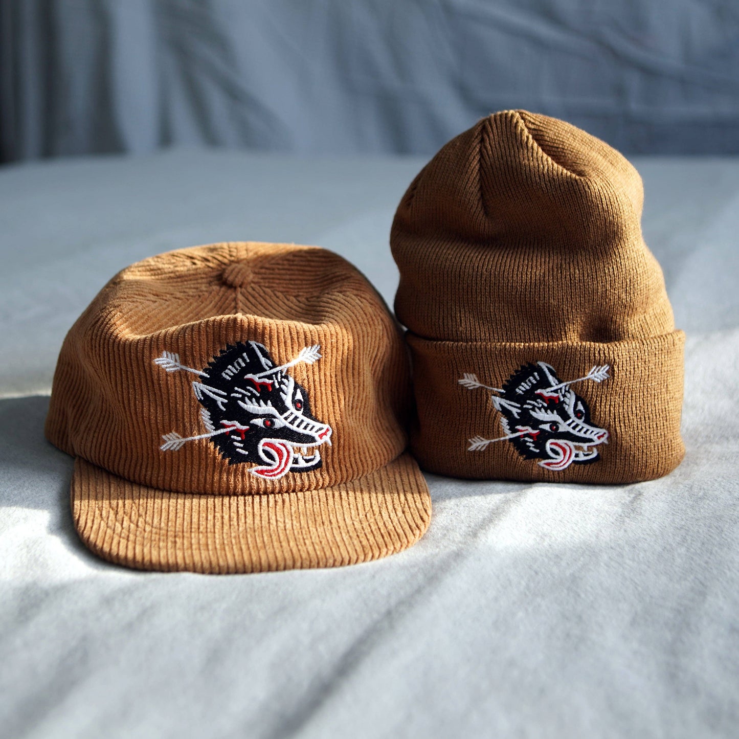 Wolf Corduroy Hat