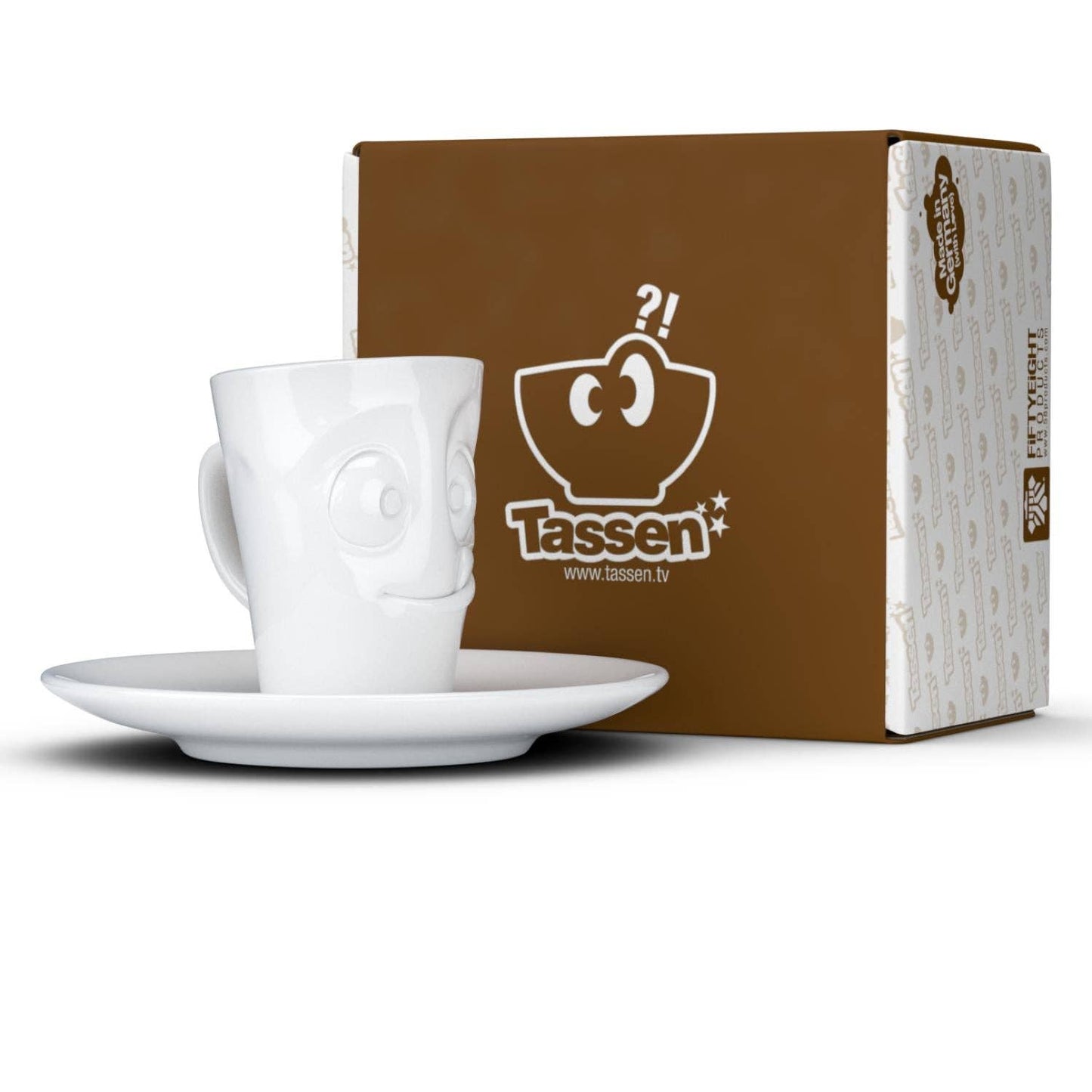 Tasty Face Espresso Cup with Saucer