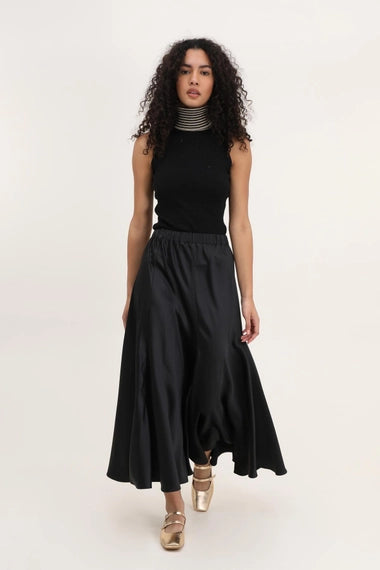 Valentine Plain Satin Skirt