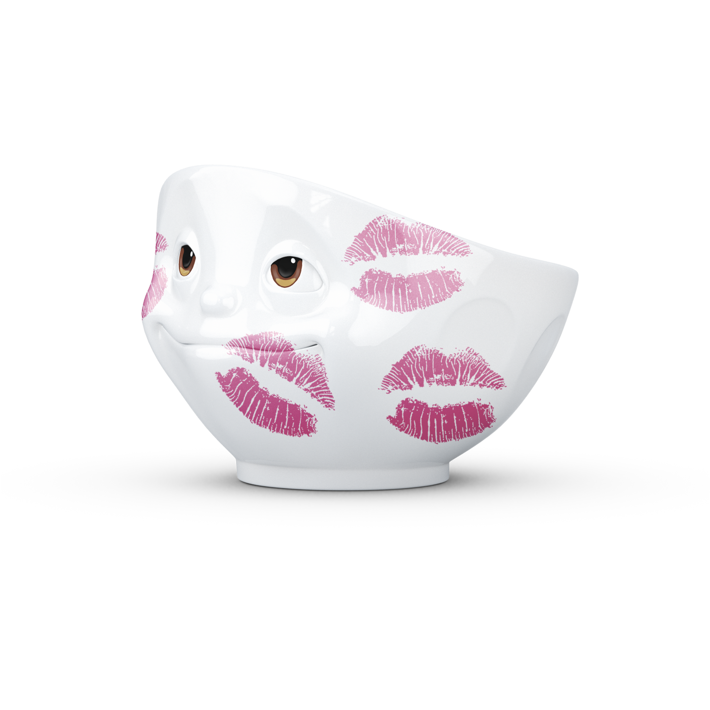 16 Oz. Limited Edition Bowl with Colorful Eyes & Kiss Marks