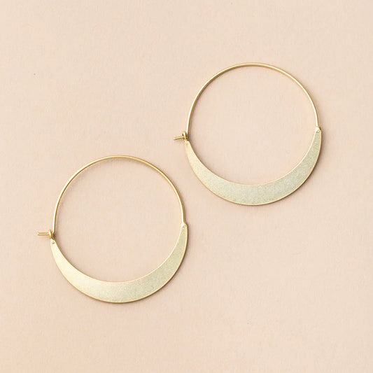 Crescent Hoop Gold Vermeil - Refined Earring Collection