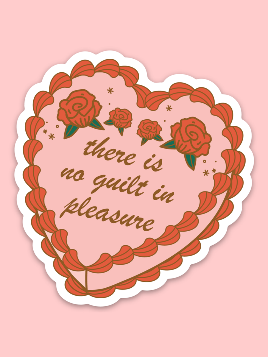 No Guilt In Pleasure Sticker