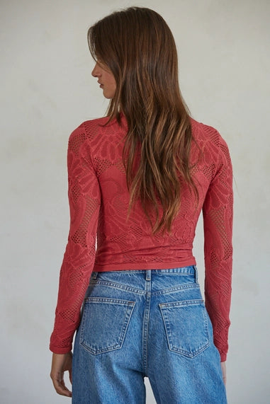 Knit Seamless Jacquard Top