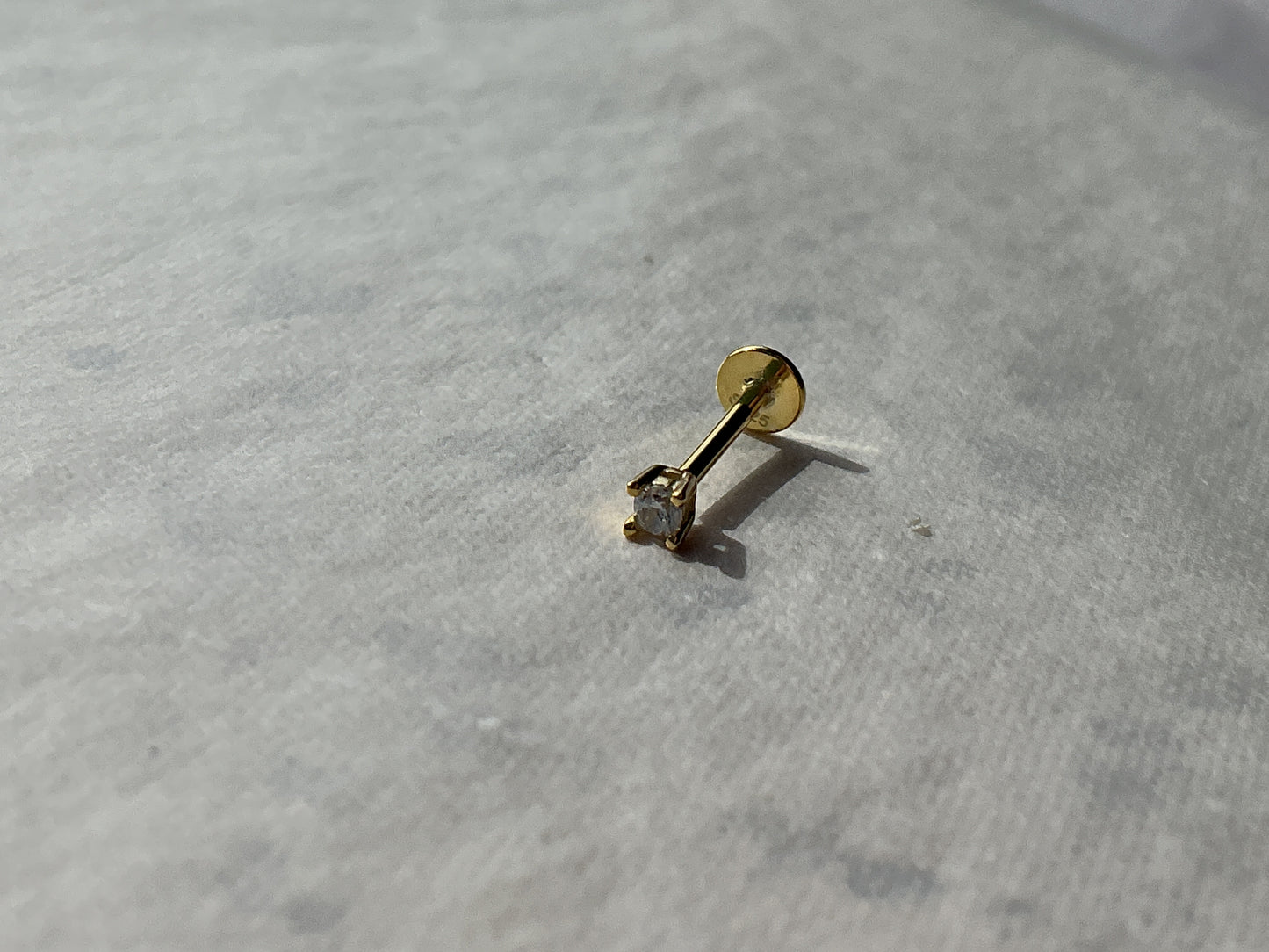 Simple Crystal Flatback Earring
