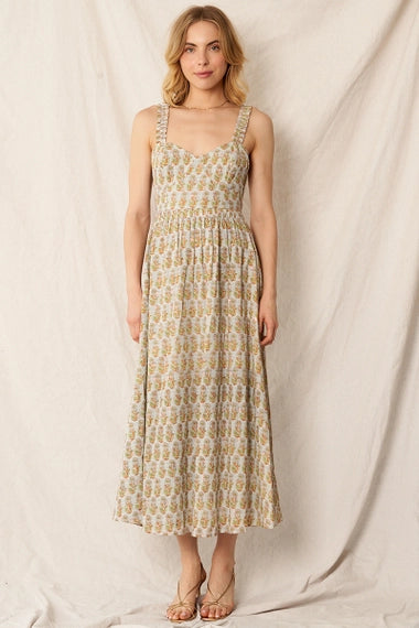 Sweetheart Neckline Maxi Dress with Lurex