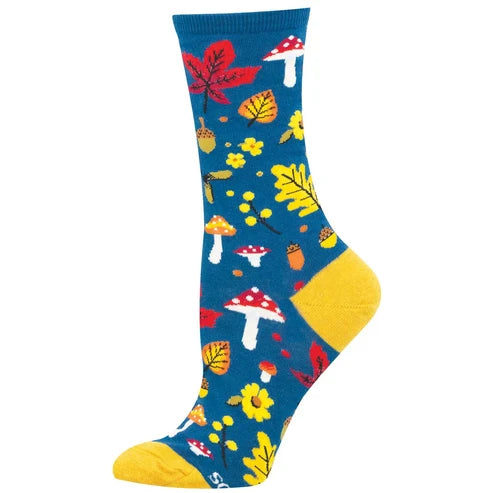 Forest Floor Socks - Blue