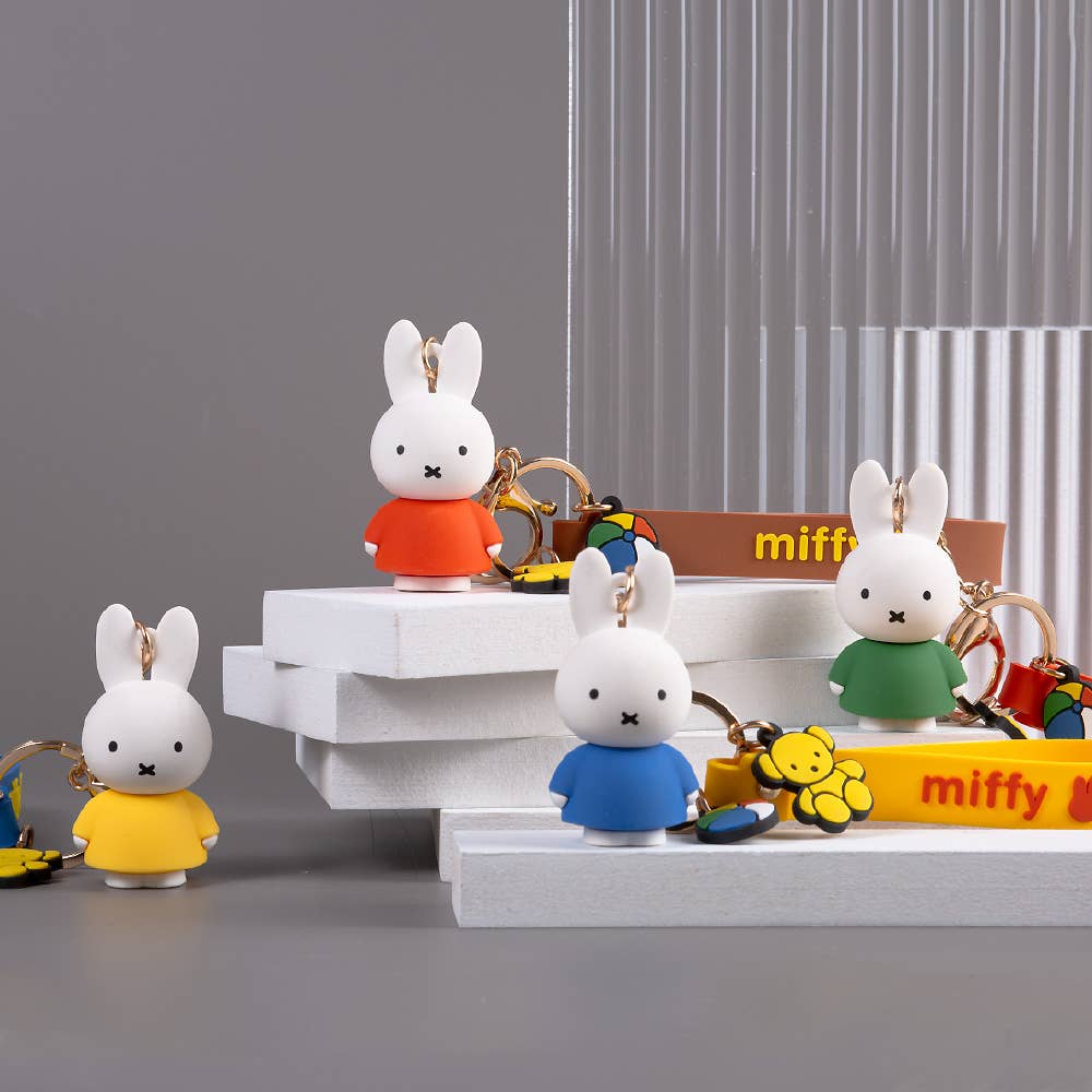 Green Miffy Character Figure Key Holder | Bag Charm | Gift Key Ring