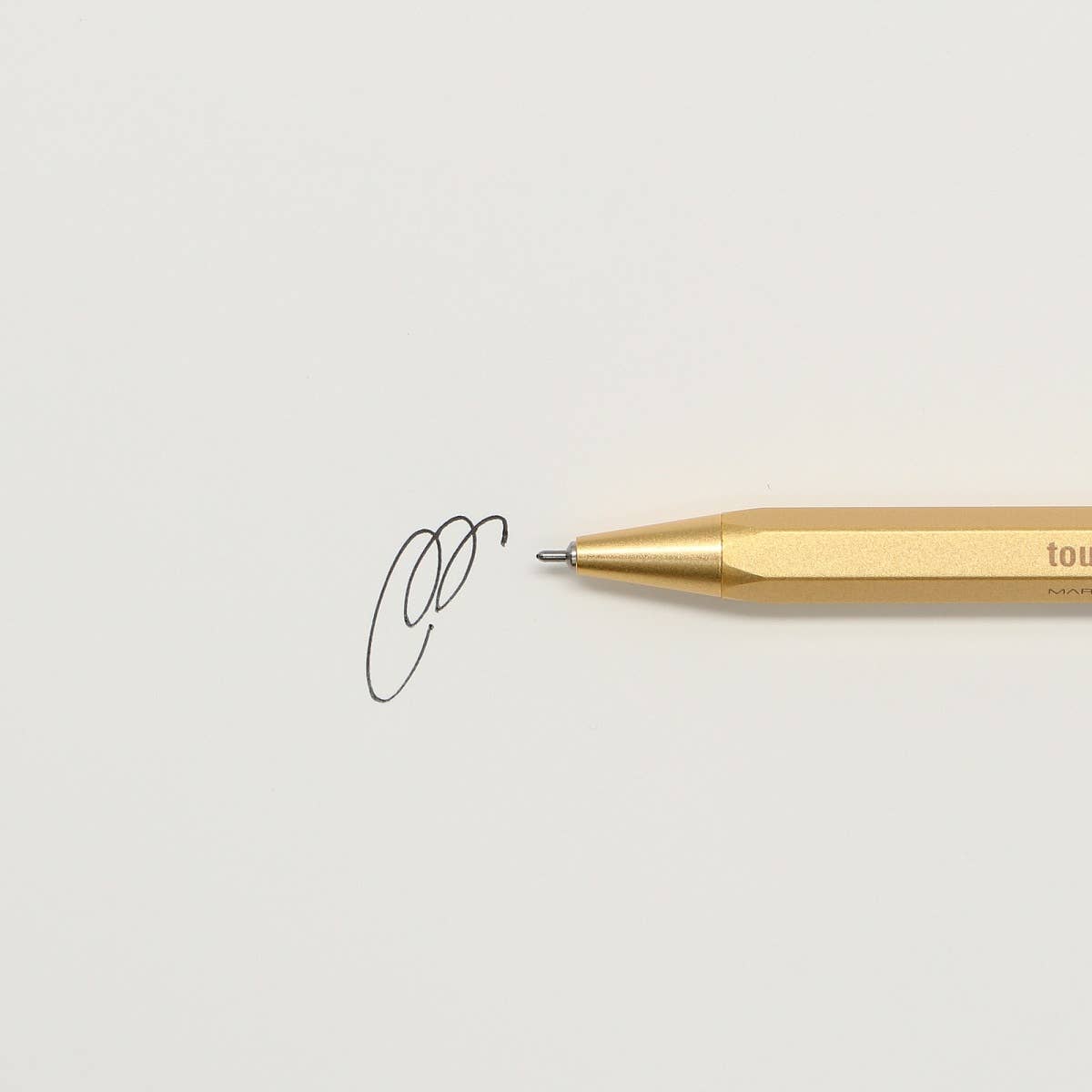 Gel Brass Ballpoint Pen | MARK'STYLE