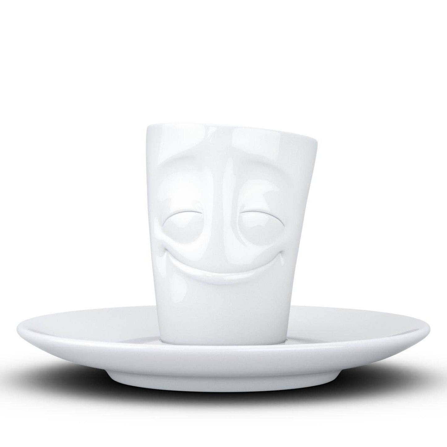 Cheery Face Espresso Cup with Saucer