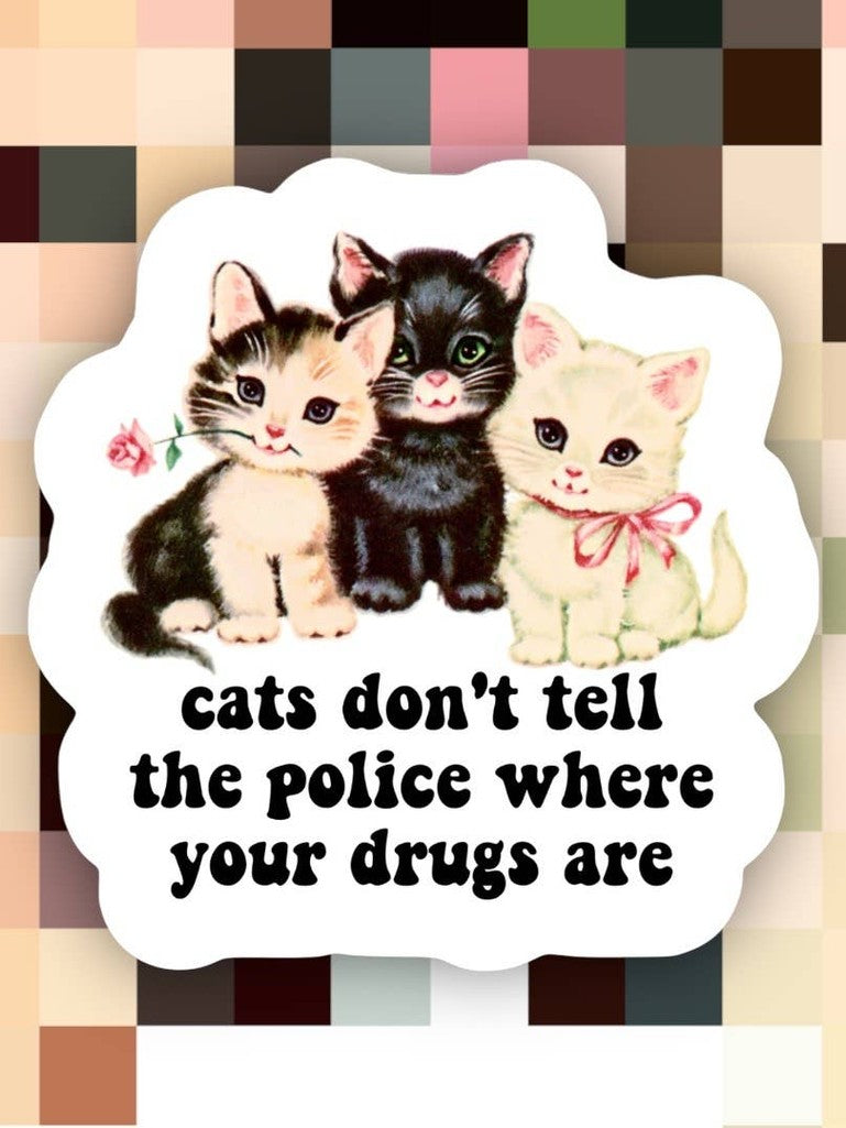 Cat Funny Sticker