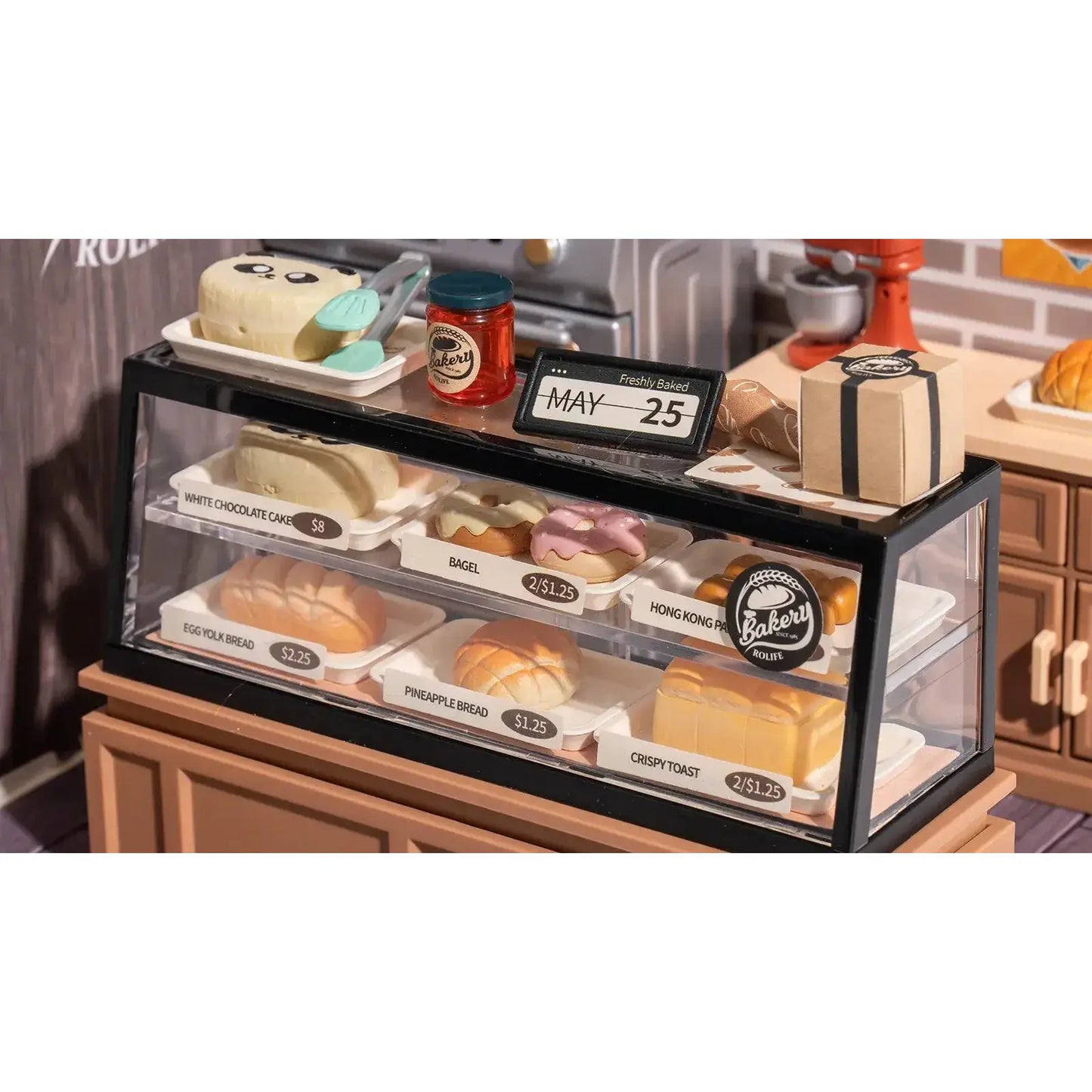 DIY Miniature Model Kit: Golden Wheat Bakery