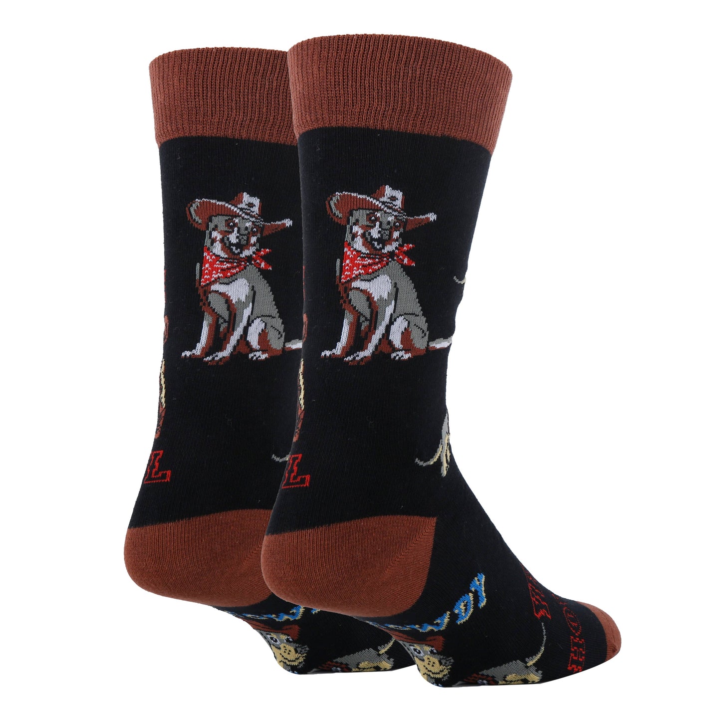 Yee Howl | Men's Western Crew Sock for Dog Lover