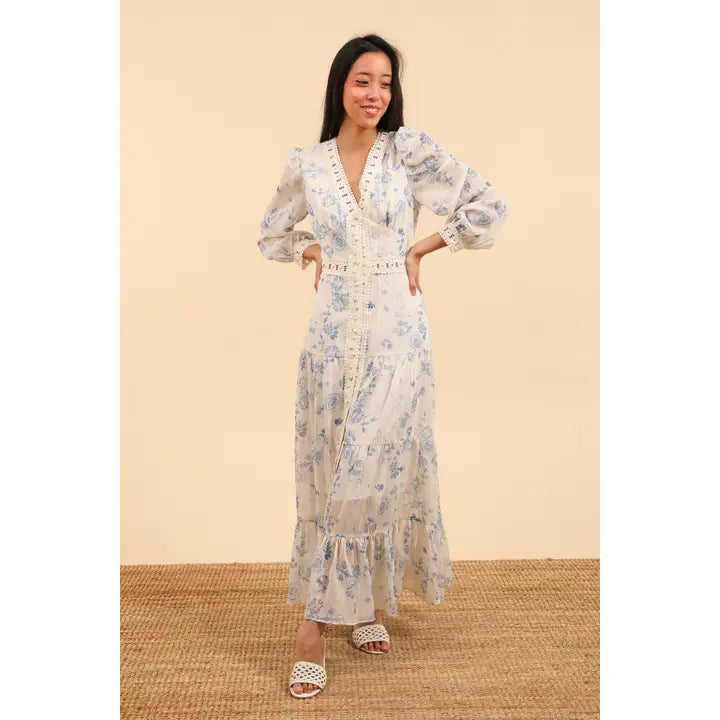 April Maxi Dress Floral Print