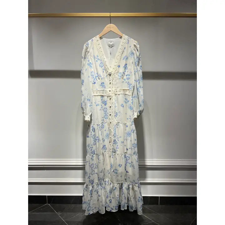 April Maxi Dress Floral Print