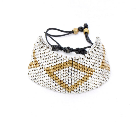 Daisy Bracelet - Silver & Golden