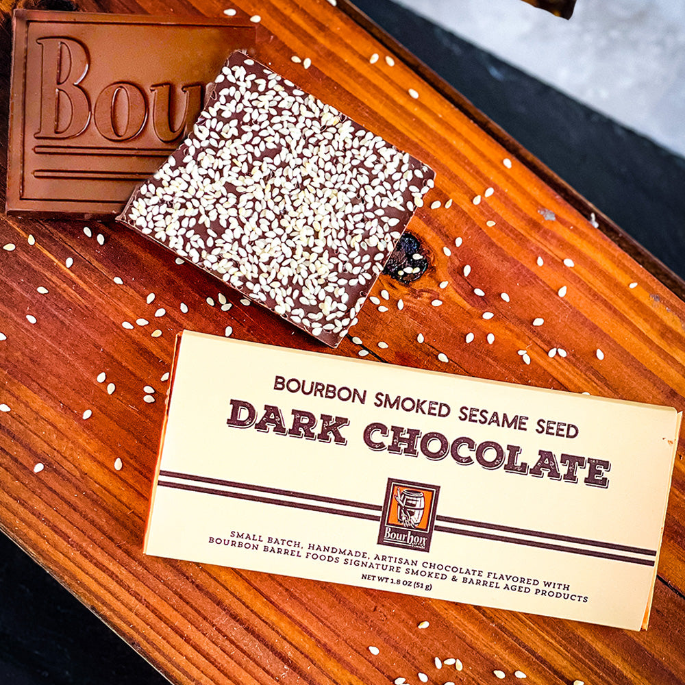Bourbon Smoked Sesame Seed Dark Chocolate