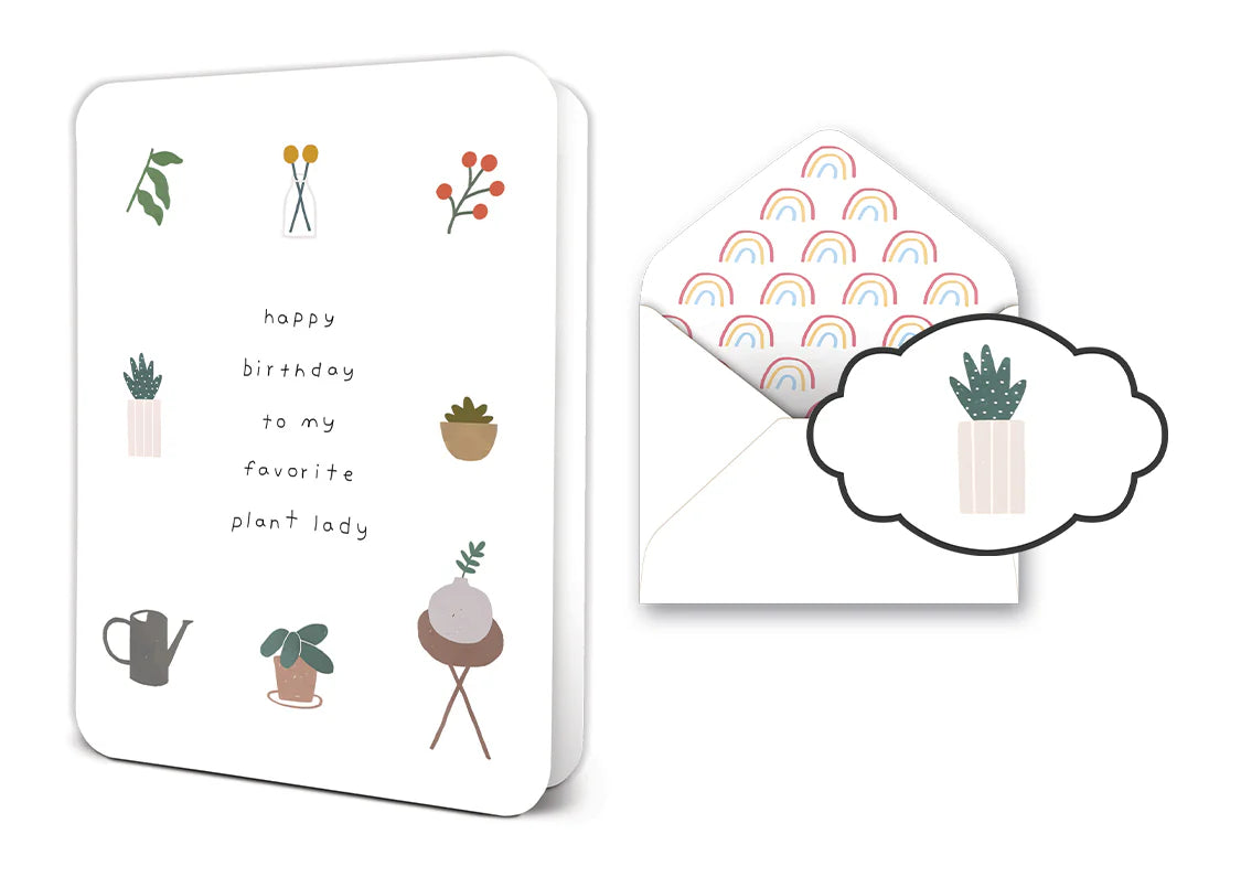 Happy Birthday to My Favourite Plant Lady Deluxe Greeting Cards