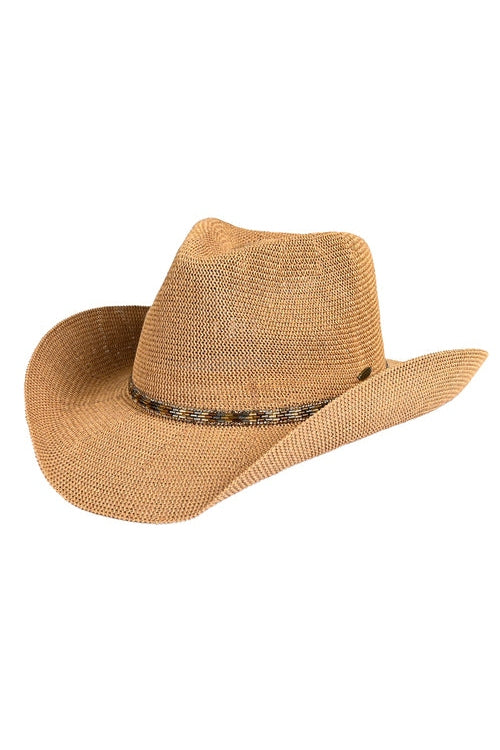 Rhinestone Trim Band Cowboy Hat
