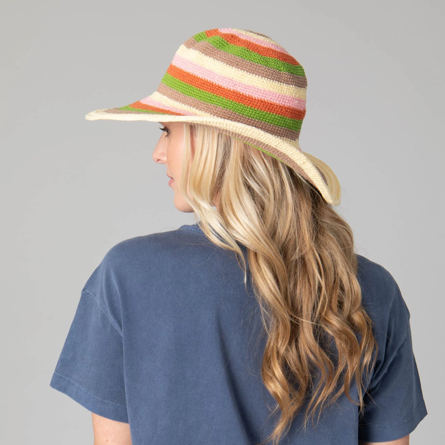 Women's Crocheted Brim Hat