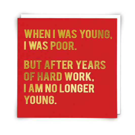 Not Young Card