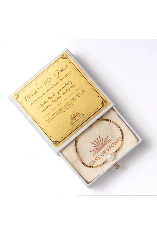 Wisdom & Grace Bracelet | Freshwater Pearl