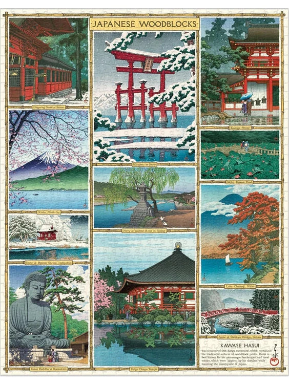 Japanese Woodblocks 1000 Piece Puzzle