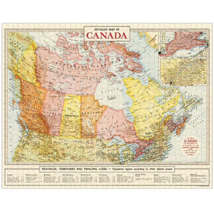 Map of Canada 1000 Piece Puzzle