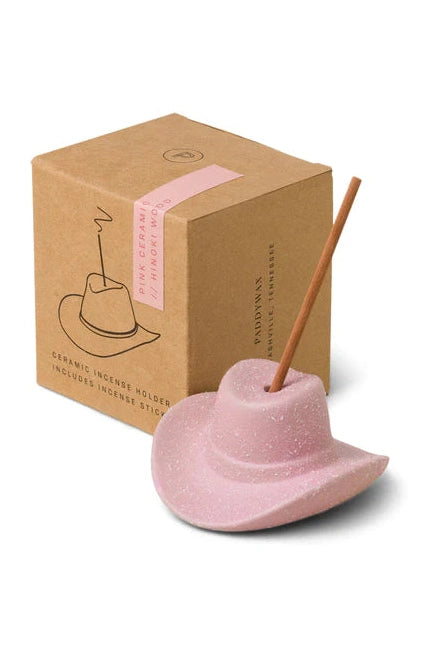 Cowboy Hat Incense Holder - Pink