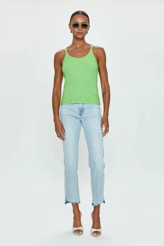 CHARLIE High Rise Cropped Straight Leg Jeans | Voyager Vintage