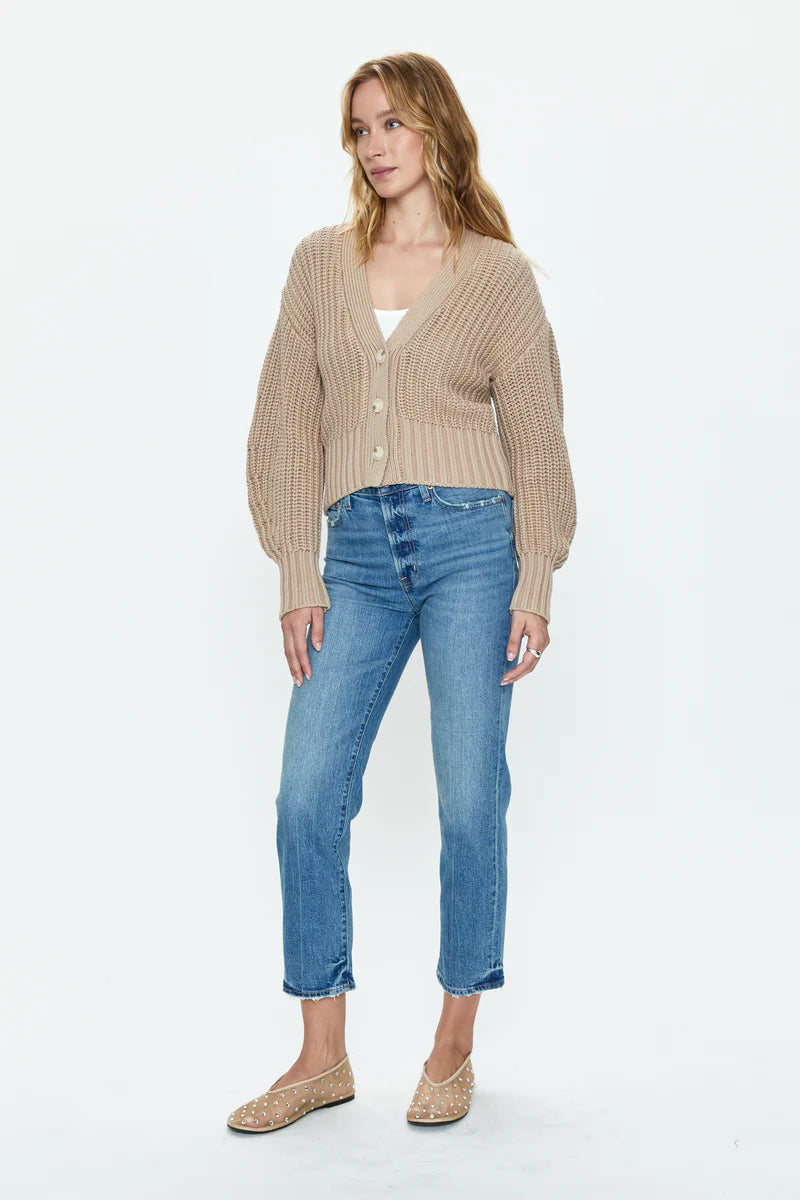CHARLIE High Rise Classic Cropped Straight Leg Jeans | Sundown