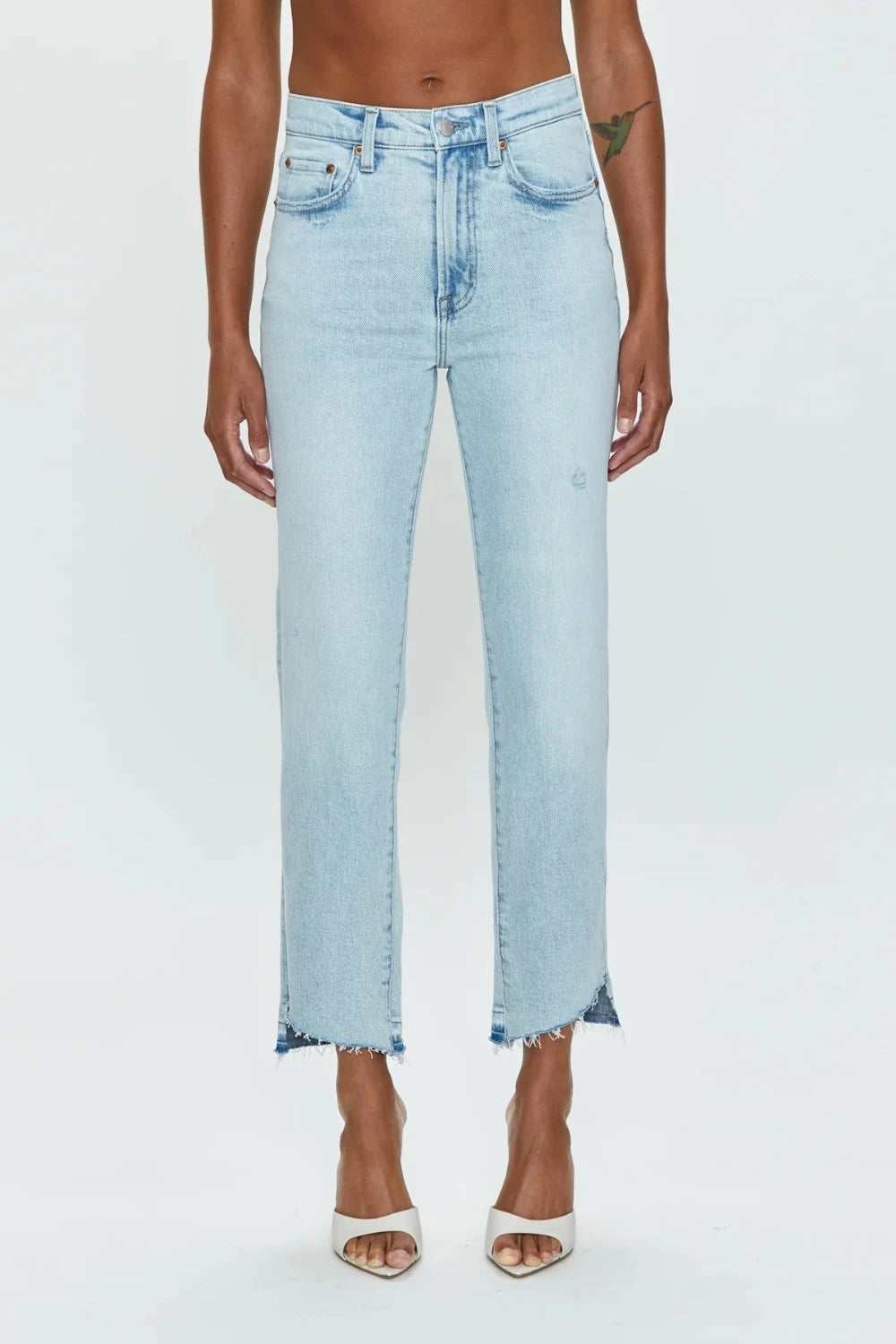 CHARLIE High Rise Cropped Straight Leg Jeans | Voyager Vintage