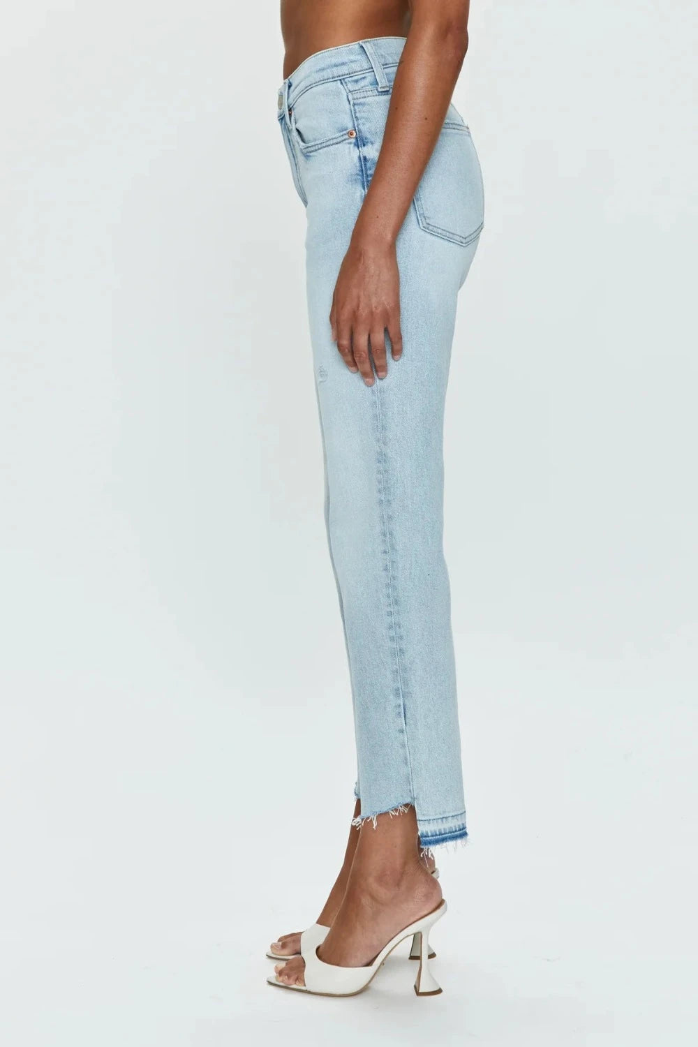 CHARLIE High Rise Cropped Straight Leg Jeans | Voyager Vintage