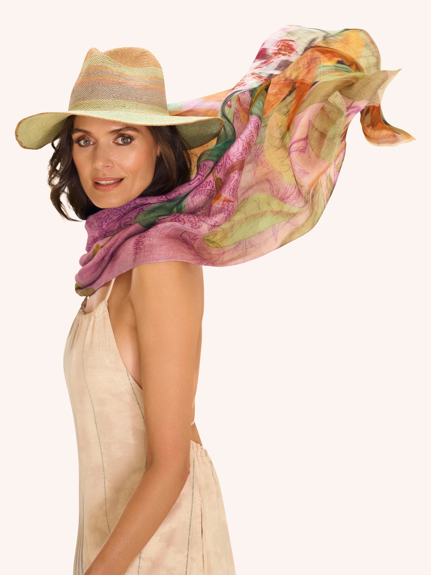 Botany Bliss Lavender Scarf