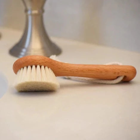 Face Brush Handle with Goat's Hair