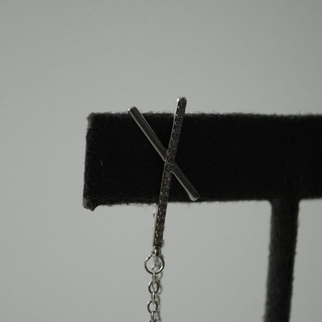 Loop Drop Chain X Earring