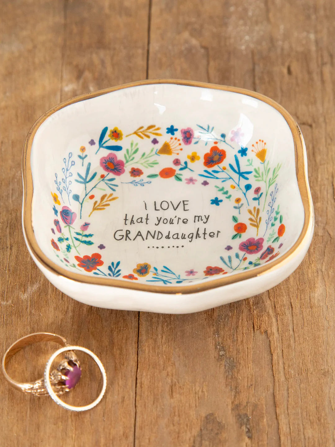 Antiqued Trinket Bowl | Granddaughter