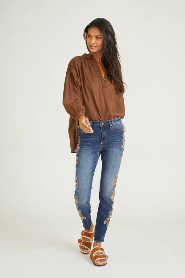 Jackie Skinny Jeans | Taupe Veranda