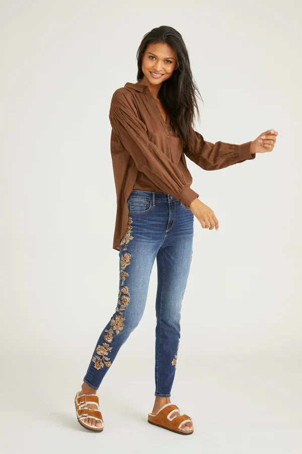 Jackie Skinny Jeans | Taupe Veranda