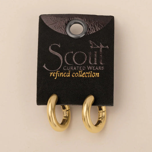 Stellar Hoop Gold Vermeil - Refined Earring Collection