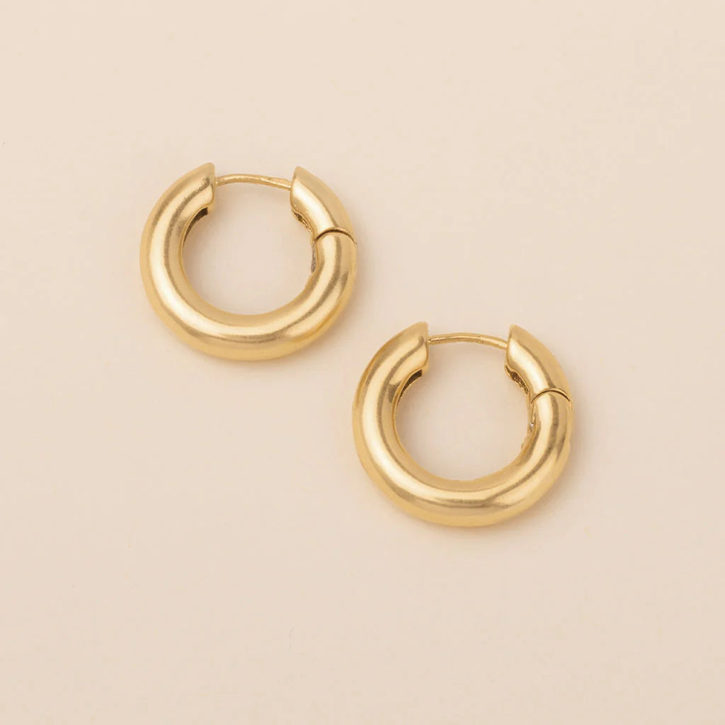 Stellar Hoop Gold Vermeil - Refined Earring Collection